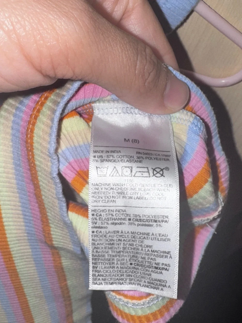 Old Navy Girls Multicolor Striped Ribbed Tank Top Size M 8 Fitted Y2K